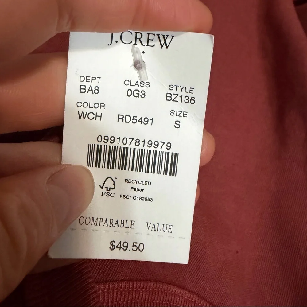 J crew warm chimney Garment-dyed tee